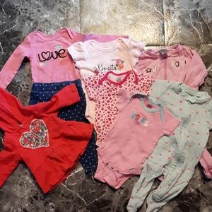 Cute Set Of 3-6 Month Baby Girl Clothes Mixed Lot
